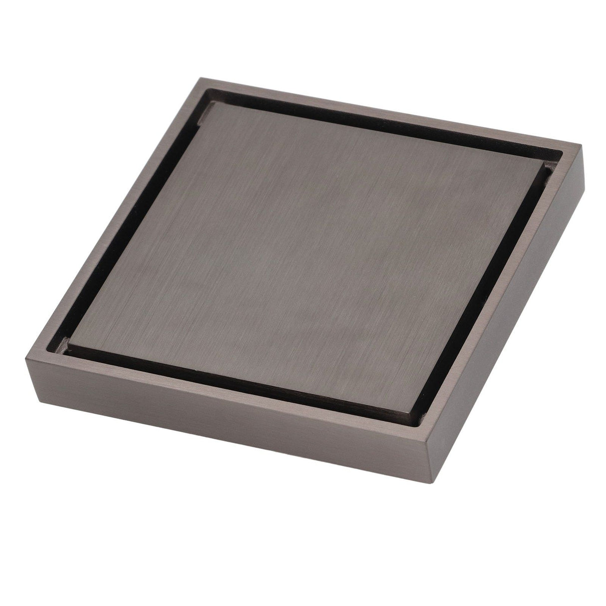 Shallow Water Floor Drain Copper Stainless Steel Odorless Insect Proof Fast Drainage for Bathroom Kitchen Gray