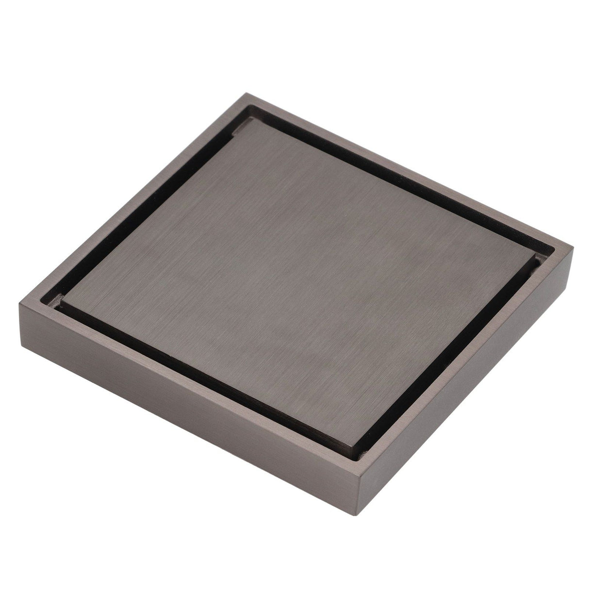 Shallow Water Floor Drain Copper Stainless Steel Odorless Insect Proof Fast Drainage for Bathroom Kitchen Gray
