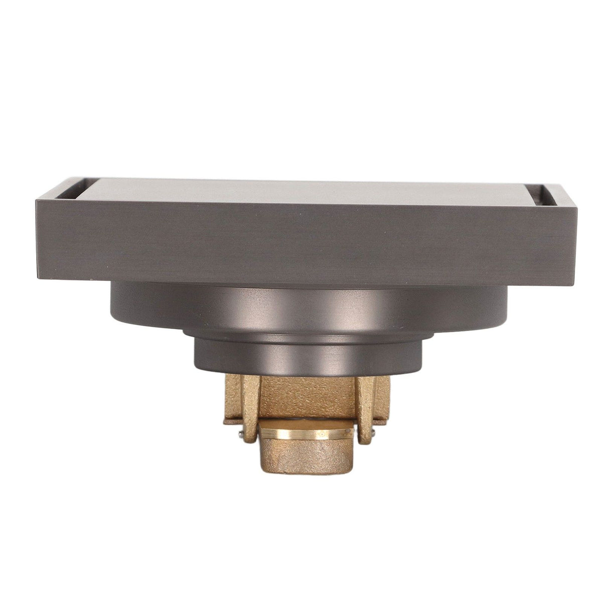 Shallow Water Floor Drain Copper Stainless Steel Odorless Insect Proof Fast Drainage for Bathroom Kitchen Gray
