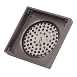 Shallow Water Floor Drain Copper Stainless Steel Odorless Insect Proof Fast Drainage for Bathroom Kitchen Gray - Extra Image