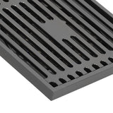 Floor Drain Stainless Steel Square Anti Odor Large Displacement Bathroom Grate for Home Balcony Grey - Extra Image