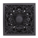 Floor Drain Quadrate Antique European Style Copper Stainless Steel Odor Proof Insect Proof for Bathroom Kitchen - Extra Image