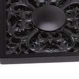 Floor Drain Quadrate Antique European Style Copper Stainless Steel Odor Proof Insect Proof for Bathroom Kitchen