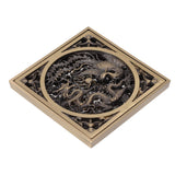 Antique Deodorant Floor Drain European Style Square Shower Floor Drain for Kitchens Bathrooms Garages Basements Balconies