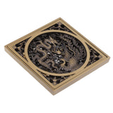 Antique Deodorant Floor Drain European Style Square Shower Floor Drain for Kitchens Bathrooms Garages Basements Balconies - Close-Up Angle