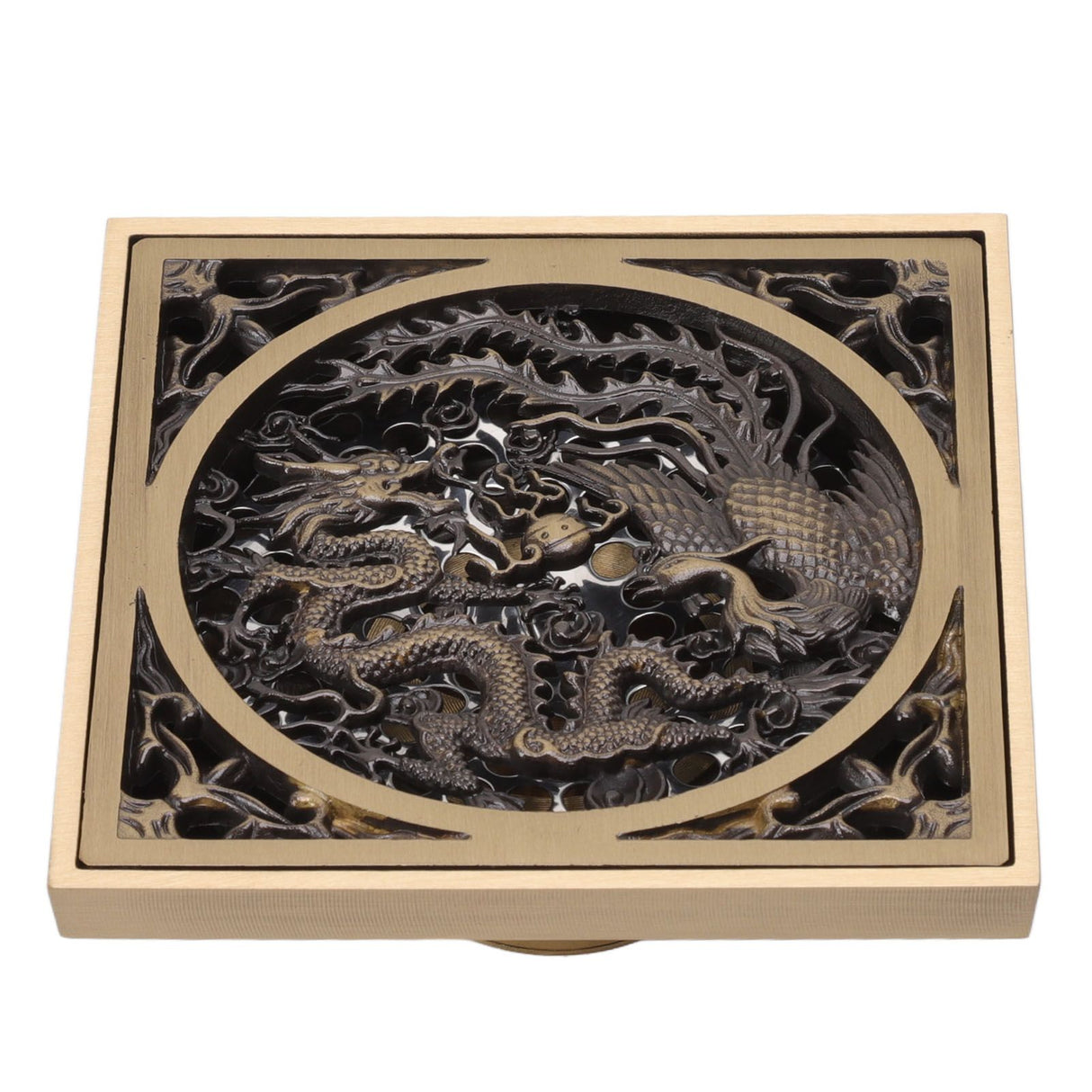 Antique Deodorant Floor Drain European Style Square Shower Floor Drain for Kitchens Bathrooms Garages Basements Balconies