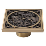 Antique Deodorant Floor Drain European Style Square Shower Floor Drain for Kitchens Bathrooms Garages Basements Balconies - Extra Image