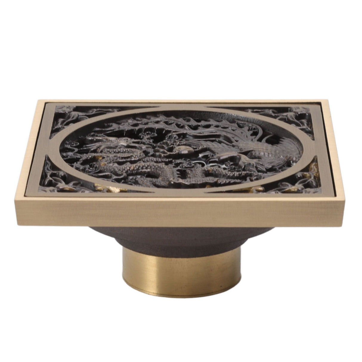 Antique Deodorant Floor Drain European Style Square Shower Floor Drain for Kitchens Bathrooms Garages Basements Balconies