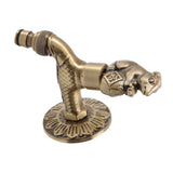 Antique Carved Faucet Bronze Copper Carp Retro Anti Rust Outdoor Garden Tap for Toilet G1/2in Squirrel - Close-Up Angle