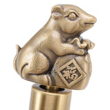 Antique Carved Faucet Bronze Copper Carp Retro Anti Rust Outdoor Garden Tap for Toilet G1/2in Squirrel