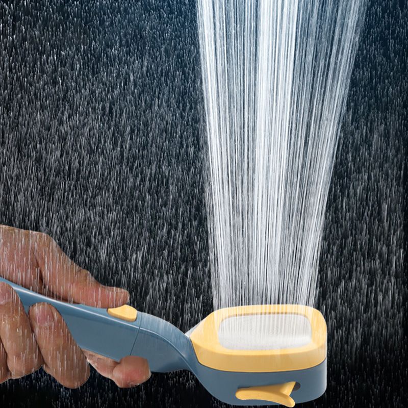4 Gear Showerhead with Filter Strong Performance Stable Simple Universal Shower Head for Bathroom G1/2 Dark Blue Yellow