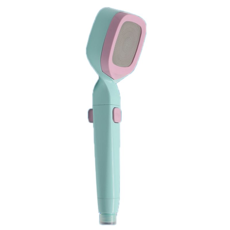 4 Gear Showerhead with Filter Strong Performance Stable Simple Universal Shower Head for Bathroom G1/2 Pink Blue
