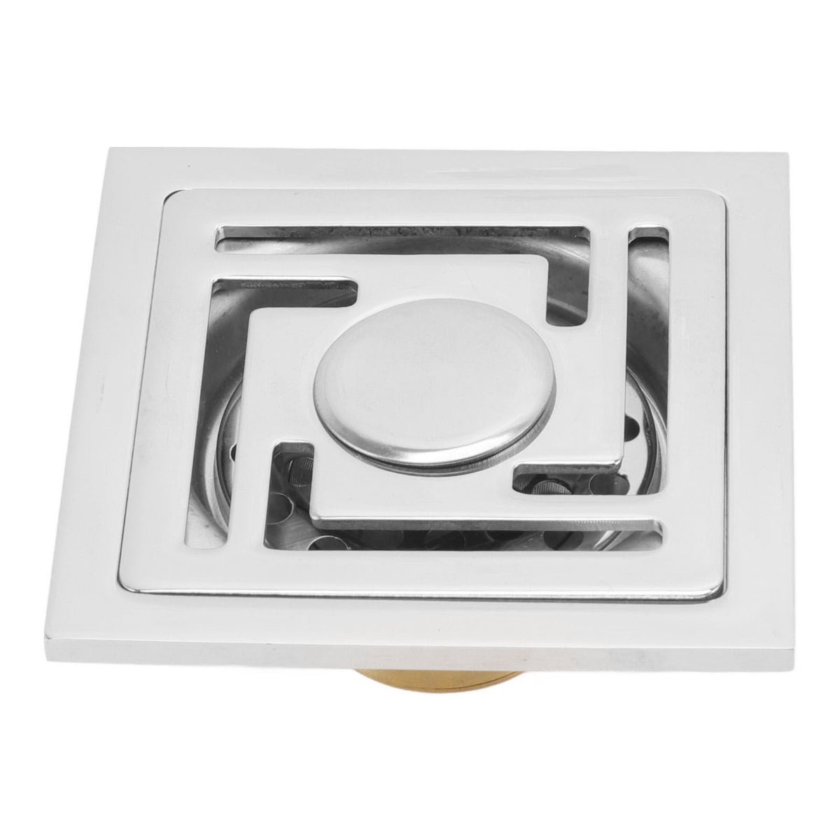 Stainless Steel Floor Drain Square Large Displacement Deodorant Shower Floor Drain for Kitchens Bathrooms Garages Basements Balconies