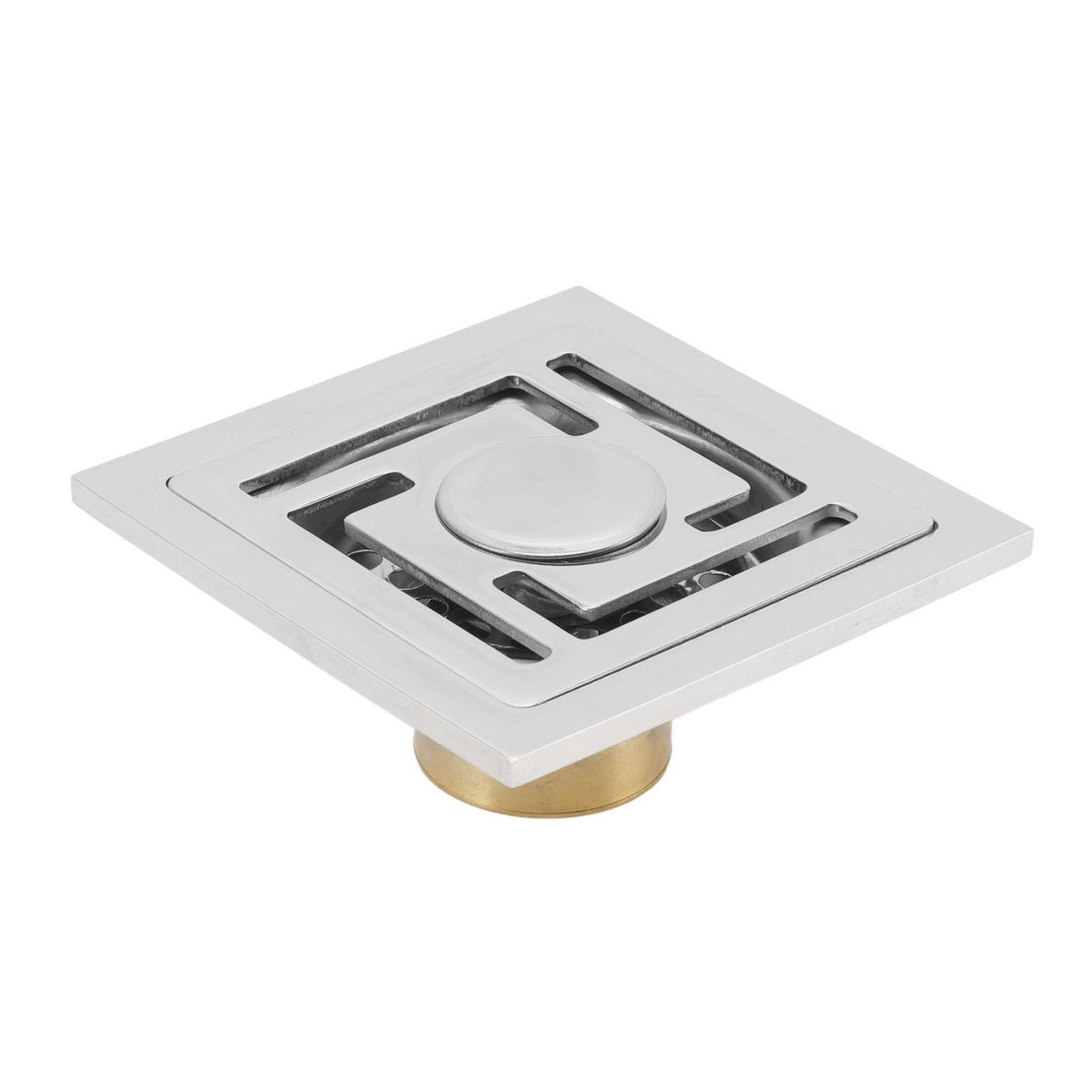 Stainless Steel Floor Drain Square Large Displacement Deodorant Shower Floor Drain for Kitchens Bathrooms Garages Basements Balconies