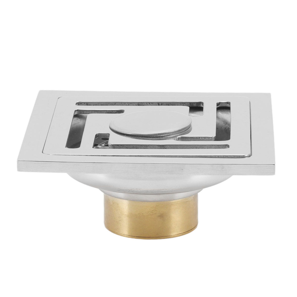 Stainless Steel Floor Drain Square Large Displacement Deodorant Shower Floor Drain for Kitchens Bathrooms Garages Basements Balconies