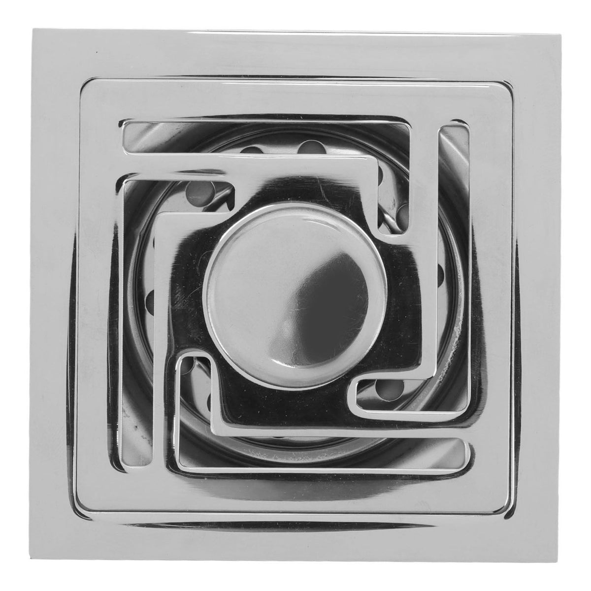 Stainless Steel Floor Drain Square Large Displacement Deodorant Shower Floor Drain for Kitchens Bathrooms Garages Basements Balconies