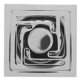 Stainless Steel Floor Drain Square Large Displacement Deodorant Shower Floor Drain for Kitchens Bathrooms Garages Basements Balconies