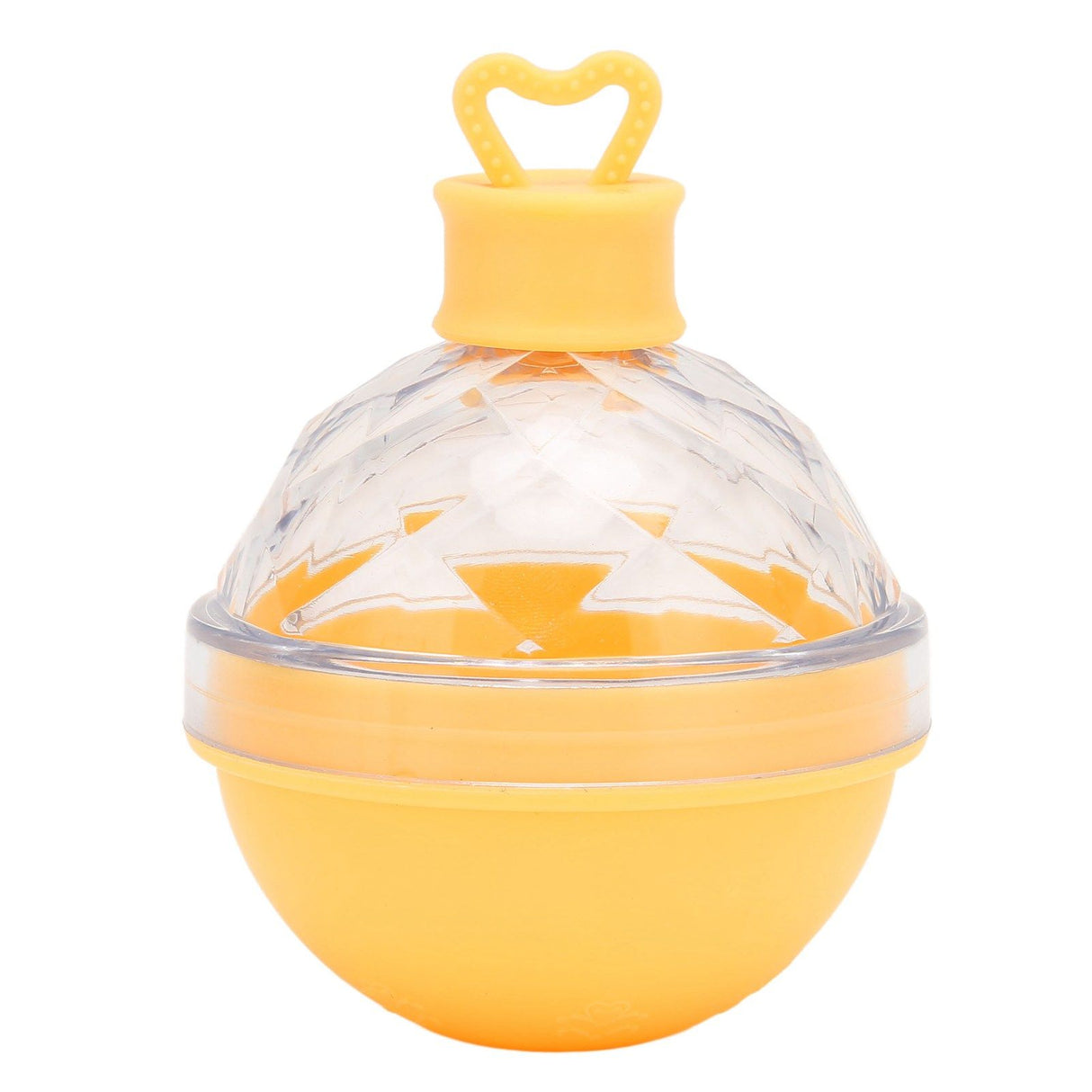 Ice Ball Mould Soft Bottom Cute Shape Round Ice Mold Maker for Wine Coffee Fruit Tea Yellow
