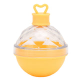 Ice Ball Mould Soft Bottom Cute Shape Round Ice Mold Maker for Wine Coffee Fruit Tea Yellow
