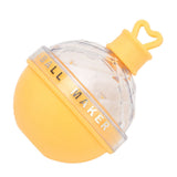 Ice Ball Mould Soft Bottom Cute Shape Round Ice Mold Maker for Wine Coffee Fruit Tea Yellow