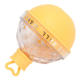 Ice Ball Mould Soft Bottom Cute Shape Round Ice Mold Maker for Wine Coffee Fruit Tea Yellow
