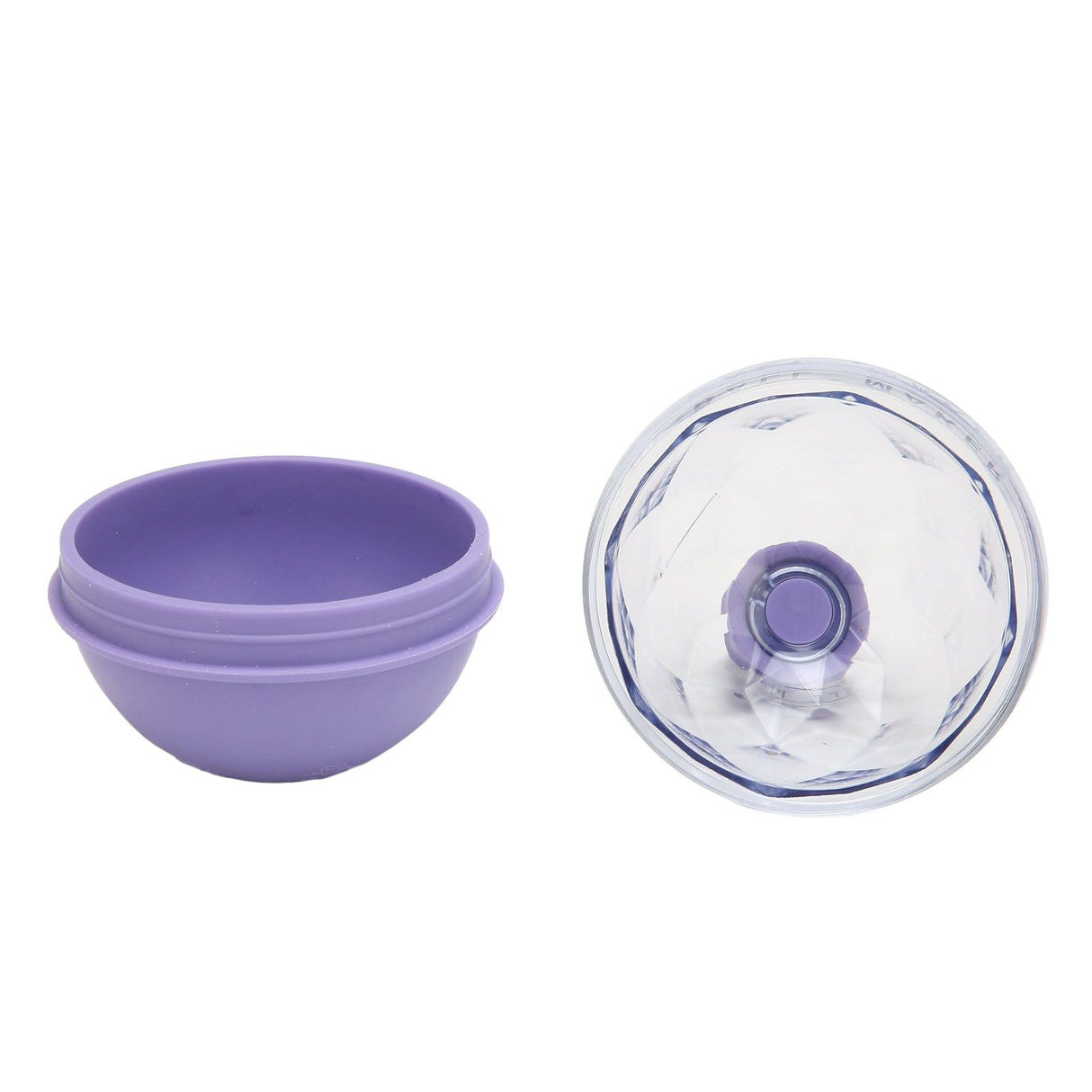 Ice Ball Mould Soft Bottom Cute Shape Round Ice Mold Maker for Wine Coffee Fruit Tea Purple