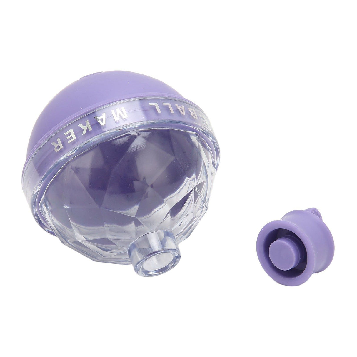 Ice Ball Mould Soft Bottom Cute Shape Round Ice Mold Maker for Wine Coffee Fruit Tea Purple