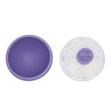 Ice Ball Mould Soft Bottom Cute Shape Round Ice Mold Maker for Wine Coffee Fruit Tea Purple - Close-Up Angle
