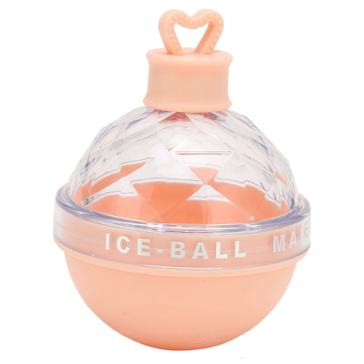 Ice Ball Mould Soft Bottom Cute Shape Round Ice Mold Maker for Wine Coffee Fruit Tea Pink