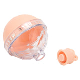 Ice Ball Mould Soft Bottom Cute Shape Round Ice Mold Maker for Wine Coffee Fruit Tea Pink - Top-Down View