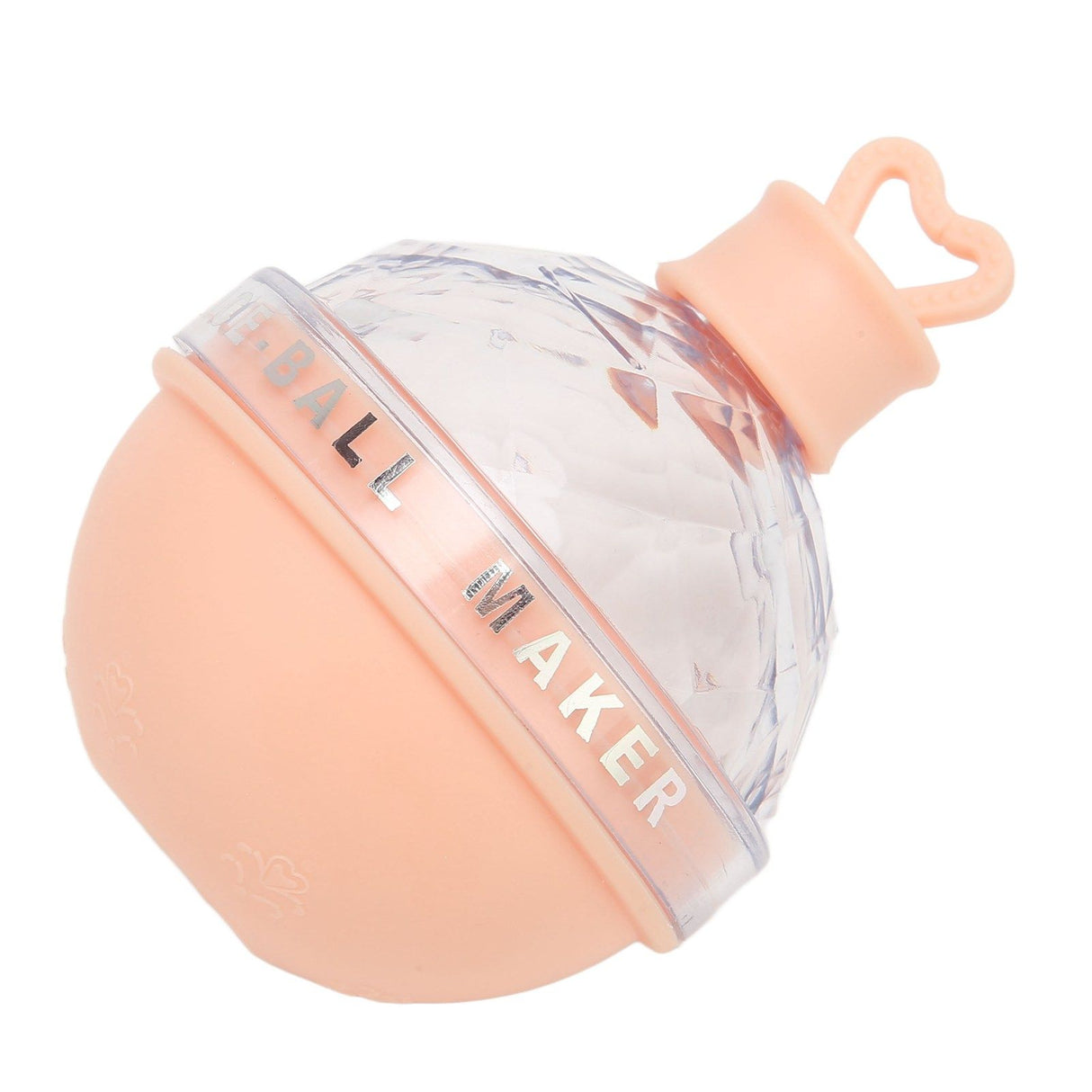 Ice Ball Mould Soft Bottom Cute Shape Round Ice Mold Maker for Wine Coffee Fruit Tea Pink