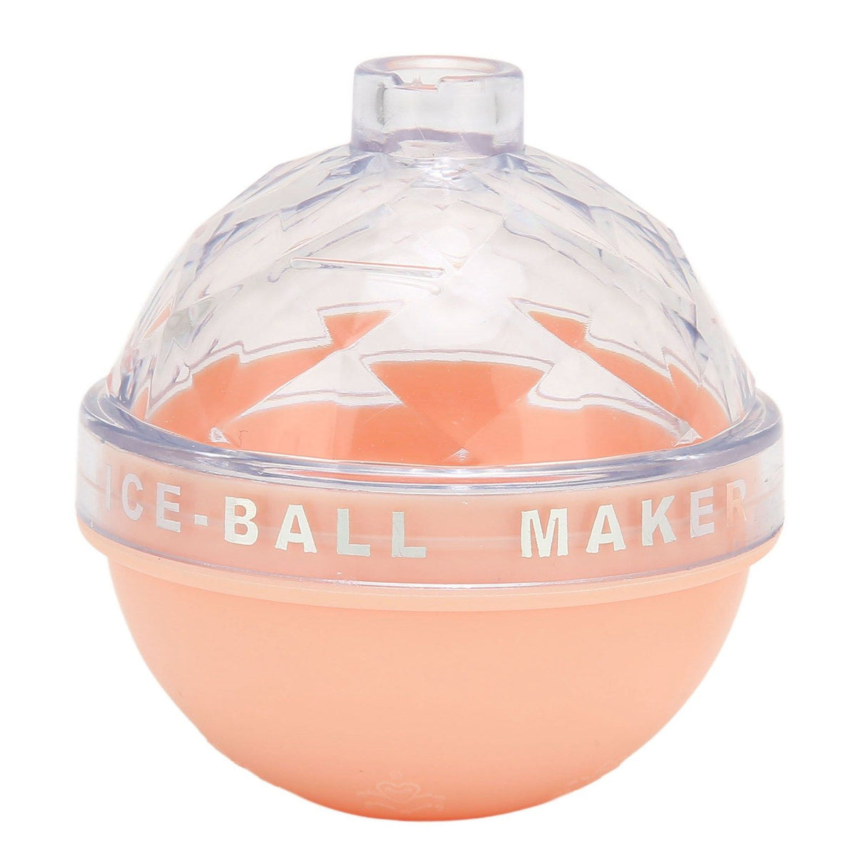 Ice Ball Mould Soft Bottom Cute Shape Round Ice Mold Maker for Wine Coffee Fruit Tea Pink