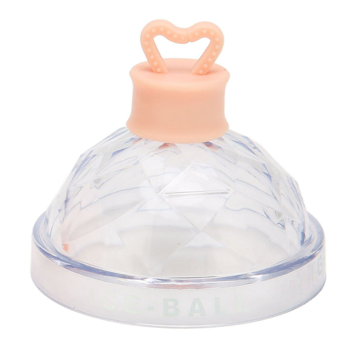 Ice Ball Mould Soft Bottom Cute Shape Round Ice Mold Maker for Wine Coffee Fruit Tea Pink