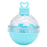 Ice Ball Mould Soft Bottom Cute Shape Round Ice Mold Maker for Wine Coffee Fruit Tea Blue
