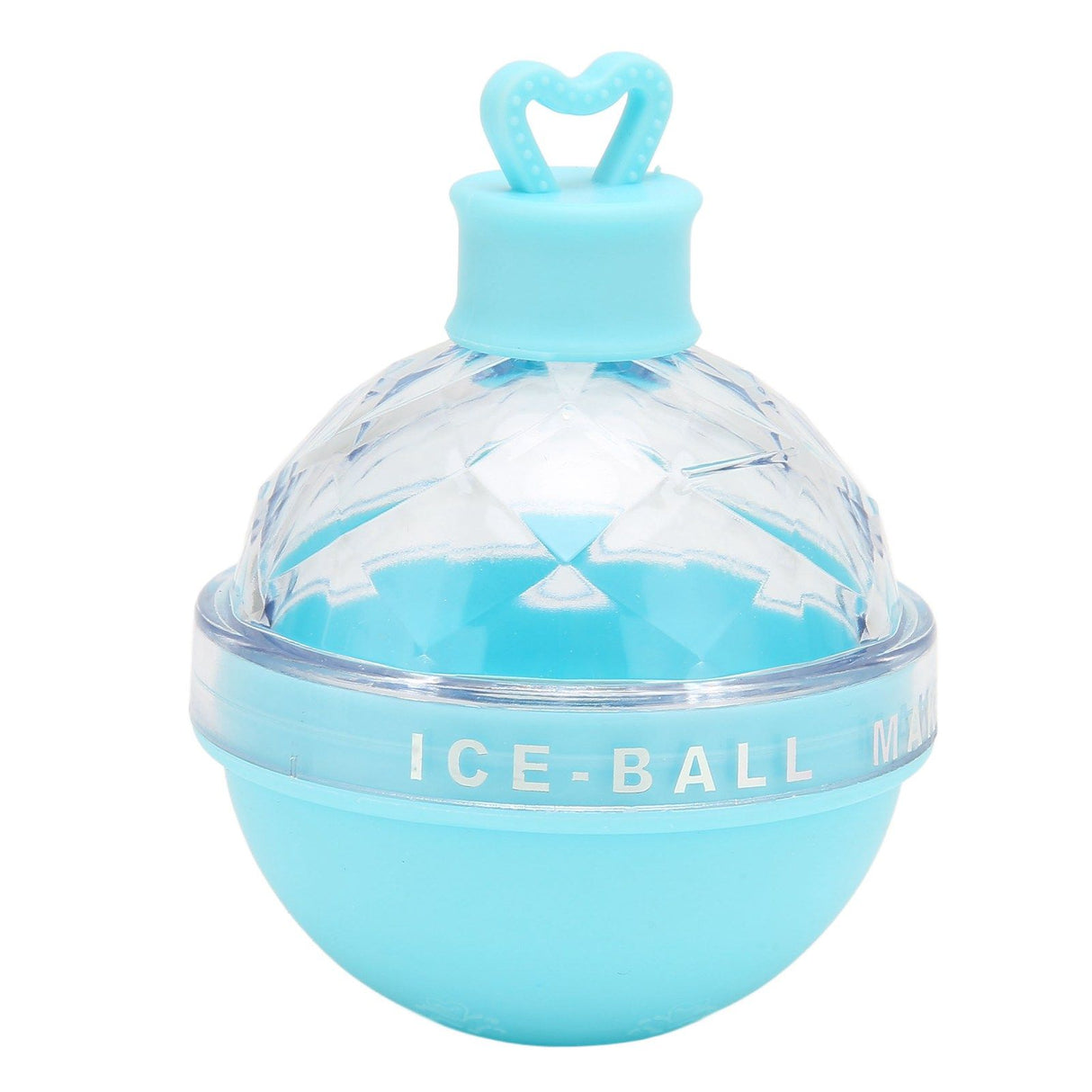 Ice Ball Mould Soft Bottom Cute Shape Round Ice Mold Maker for Wine Coffee Fruit Tea Blue