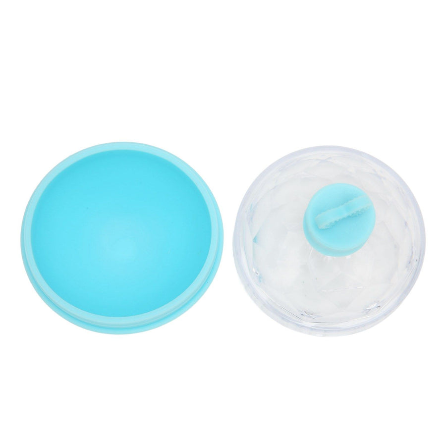 Ice Ball Mould Soft Bottom Cute Shape Round Ice Mold Maker for Wine Coffee Fruit Tea Blue