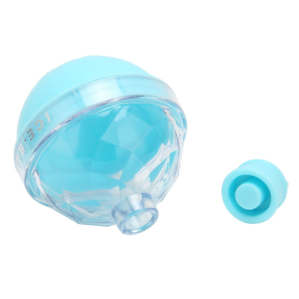 Ice Ball Mould Soft Bottom Cute Shape Round Ice Mold Maker for Wine Coffee Fruit Tea Blue