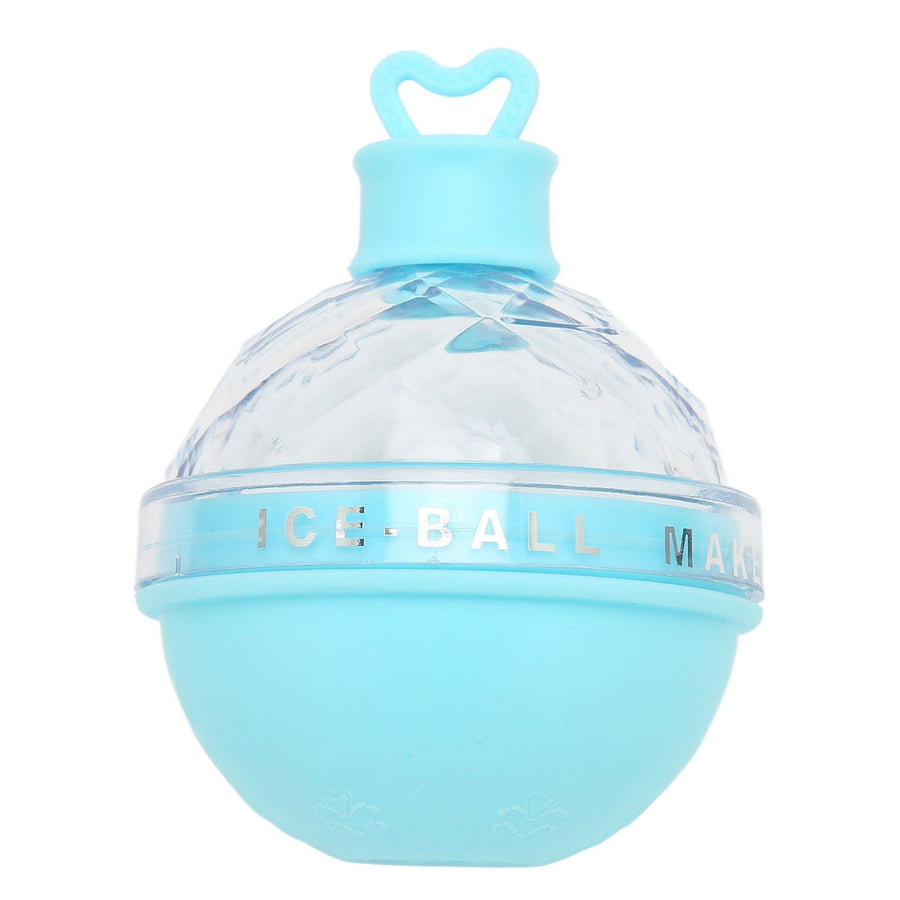 Ice Ball Mould Soft Bottom Cute Shape Round Ice Mold Maker for Wine Coffee Fruit Tea Blue