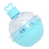 Ice Ball Mould Soft Bottom Cute Shape Round Ice Mold Maker for Wine Coffee Fruit Tea Blue