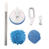 Cordless Electric Spin Scrubber 8.5W 5V 2A USB Charging Waterproof Retractable Electric Window Cleaning Brush for Car White