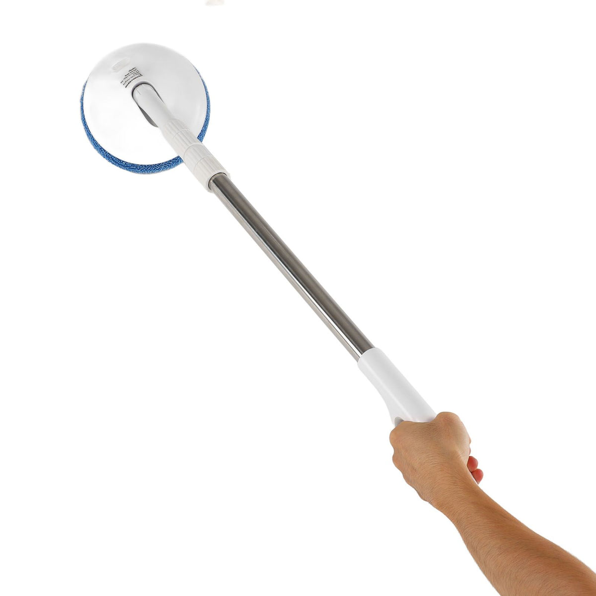 Cordless Electric Spin Scrubber 8.5W 5V 2A USB Charging Waterproof Retractable Electric Window Cleaning Brush for Car White
