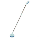 Cordless Electric Spin Scrubber 8.5W 5V 2A USB Charging Waterproof Retractable Electric Window Cleaning Brush for Car Blue - Side View