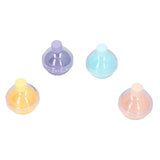 4Pcs Light Bulb Hockey Molds Safe Healthy Candy Color Add Flavor Easy to Demould Whiskey Ice Molds with Lid - Side View