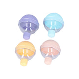 4Pcs Light Bulb Hockey Molds Safe Healthy Candy Color Add Flavor Easy to Demould Whiskey Ice Molds with Lid - Close-Up Angle