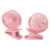 Clip On Fan ABS 720 Degree 3 Gears Noiseless USB Battery Powered Mini Fan for Desktop Office Dormitory Pink - Extra Image