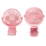 Clip On Fan ABS 720 Degree 3 Gears Noiseless USB Battery Powered Mini Fan for Desktop Office Dormitory Pink - Extra Image