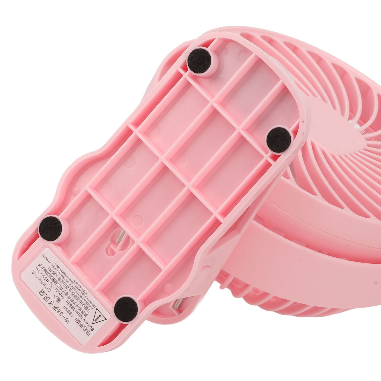 Clip On Fan ABS 720 Degree 3 Gears Noiseless USB Battery Powered Mini Fan for Desktop Office Dormitory Pink