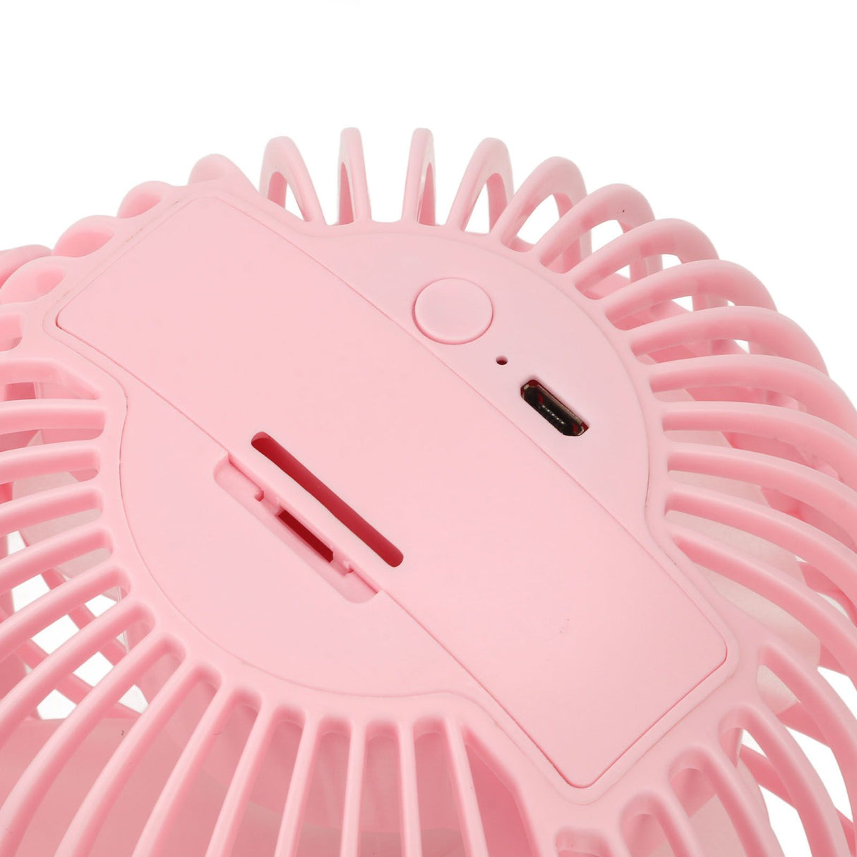Clip On Fan ABS 720 Degree 3 Gears Noiseless USB Battery Powered Mini Fan for Desktop Office Dormitory Pink
