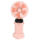 Neck Fan 5 Speed Mode Strong Airflow LED Battery Indicator Detachable Hands Free USB Handheld Fan for Office Travel Home