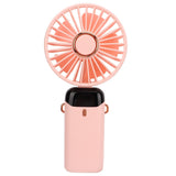 Neck Fan 5 Speed Mode Strong Airflow LED Battery Indicator Detachable Hands Free USB Handheld Fan for Office Travel Home